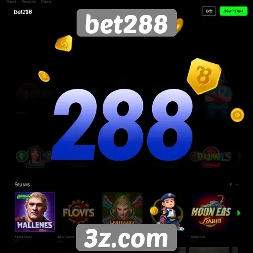 Variedade de jogos disponíveis na bet288